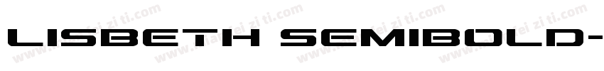 Lisbeth Semibold字体转换